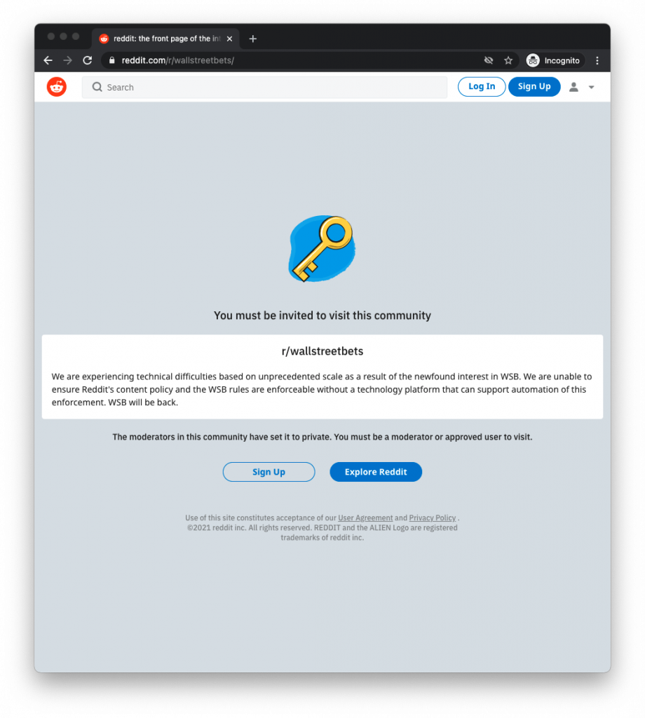 r/WallStreetBets went private — and now it’s back with a message