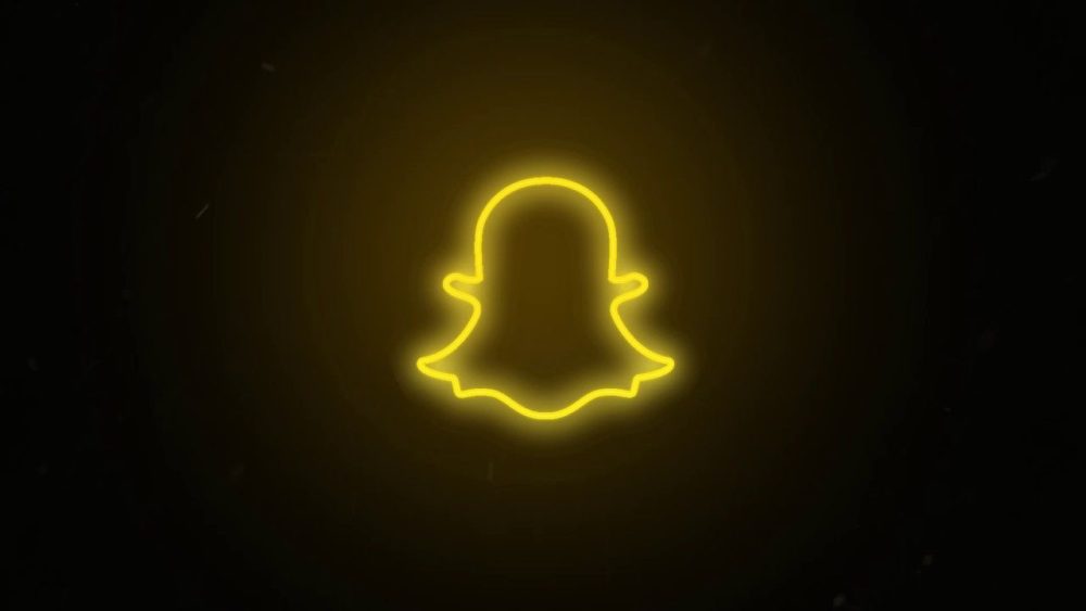 neon snapchat logo